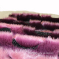 Trendy Fabric Long Plush Fur Purple Hollow Design Soft Faux Fur For Women Clothing Chic Fake Fur Fabrics